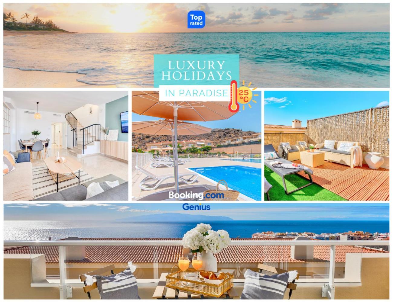 Black Beach Luxury Vacation House Puerto de Santiago  Dış mekan fotoğraf